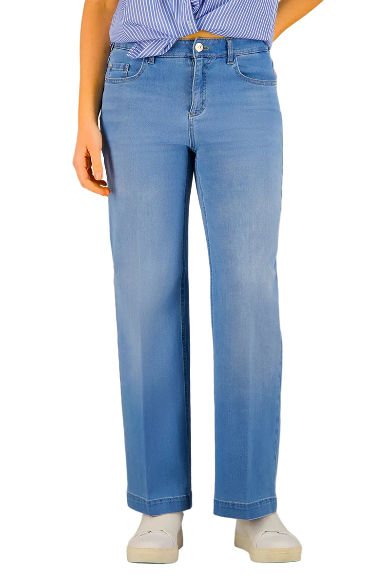 Gardeur Jeans FELIZA7 med Feminin Passform Stone Used