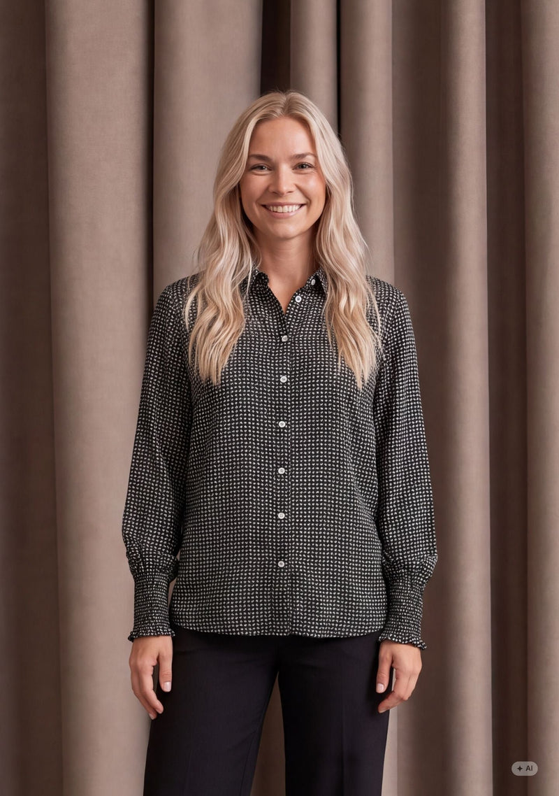 I SAY Gyta Elegant Skjorta Svart