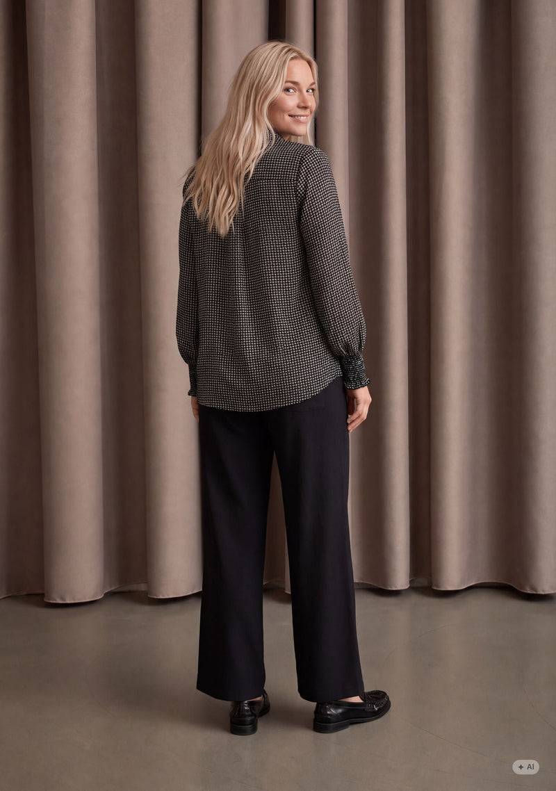 I SAY Gyta Elegant Skjorta Svart
