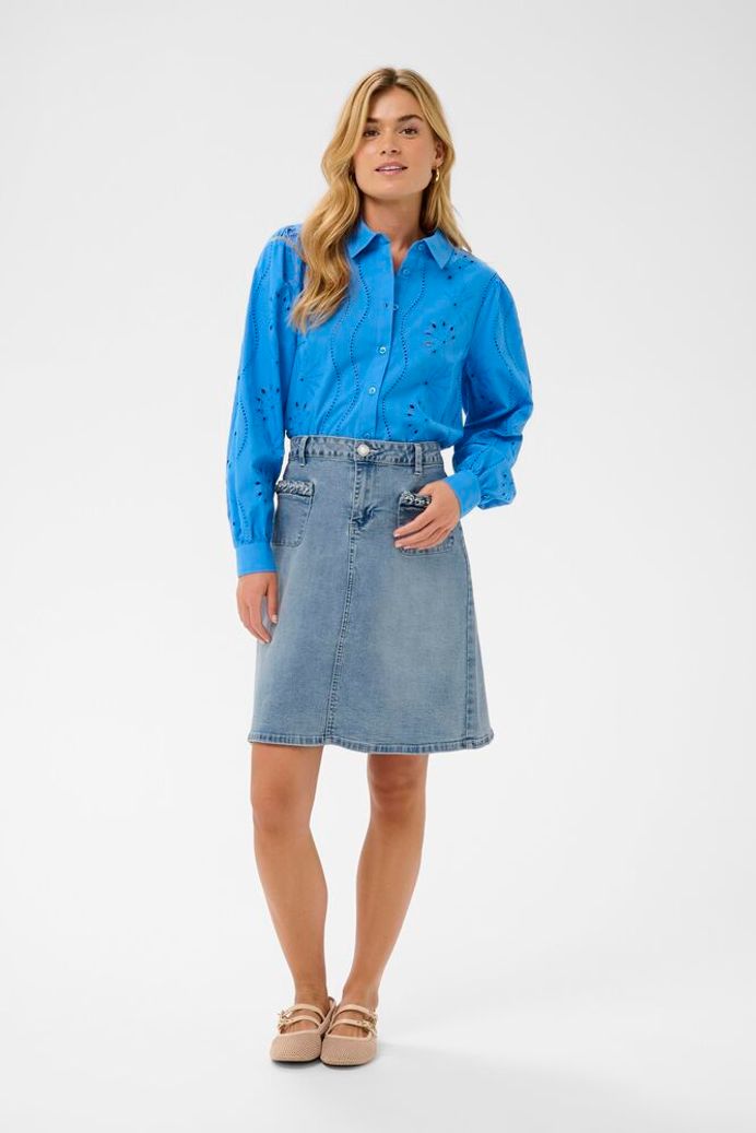 Jeanskjol Cream Grazie Denim Blå