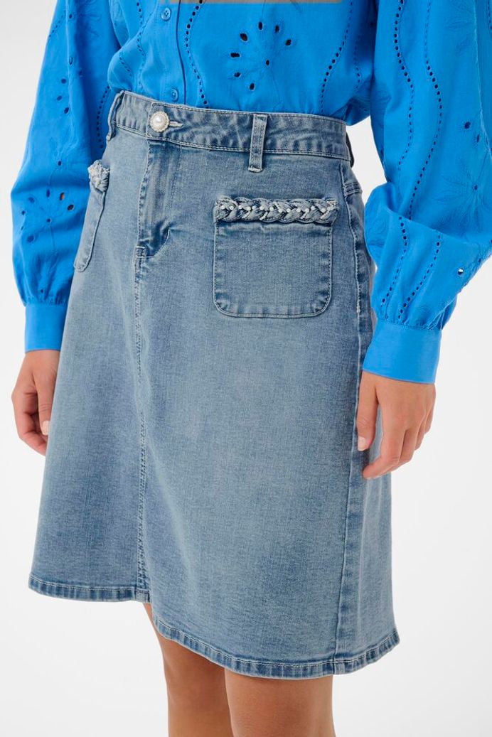 Jeanskjol Cream Grazie Denim Blå