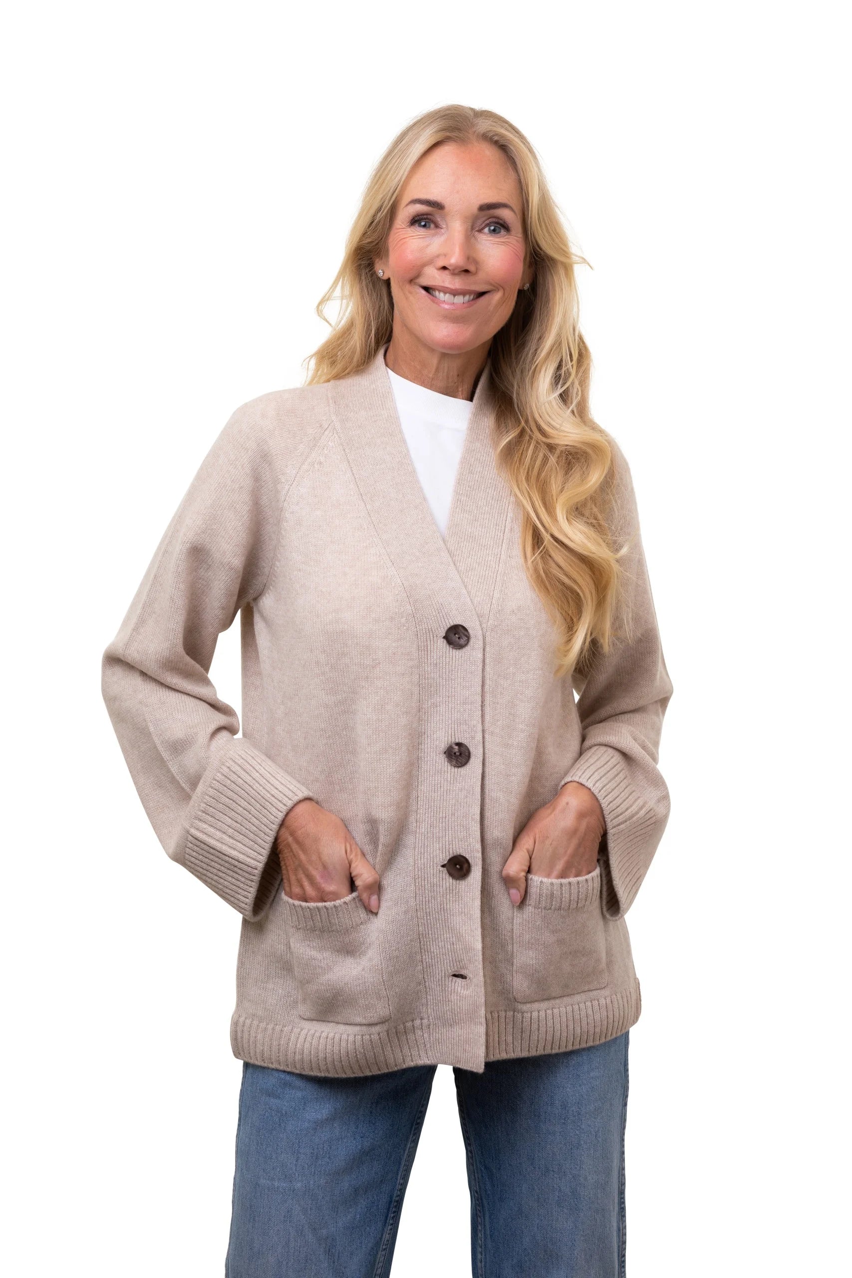 8Design Jolina Kofta Ljus Linbeige