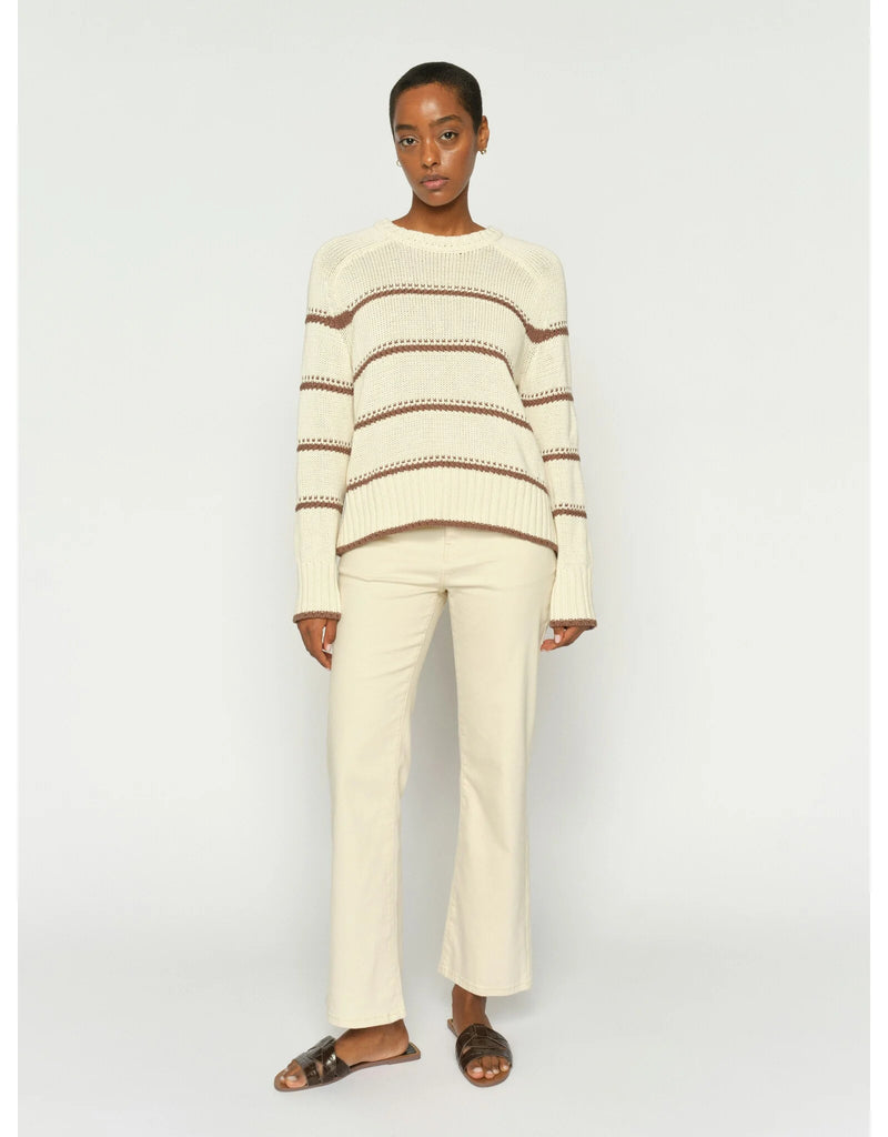 Mos Mosh Smickrande Flare-Jeans Cecilia Perla Clay