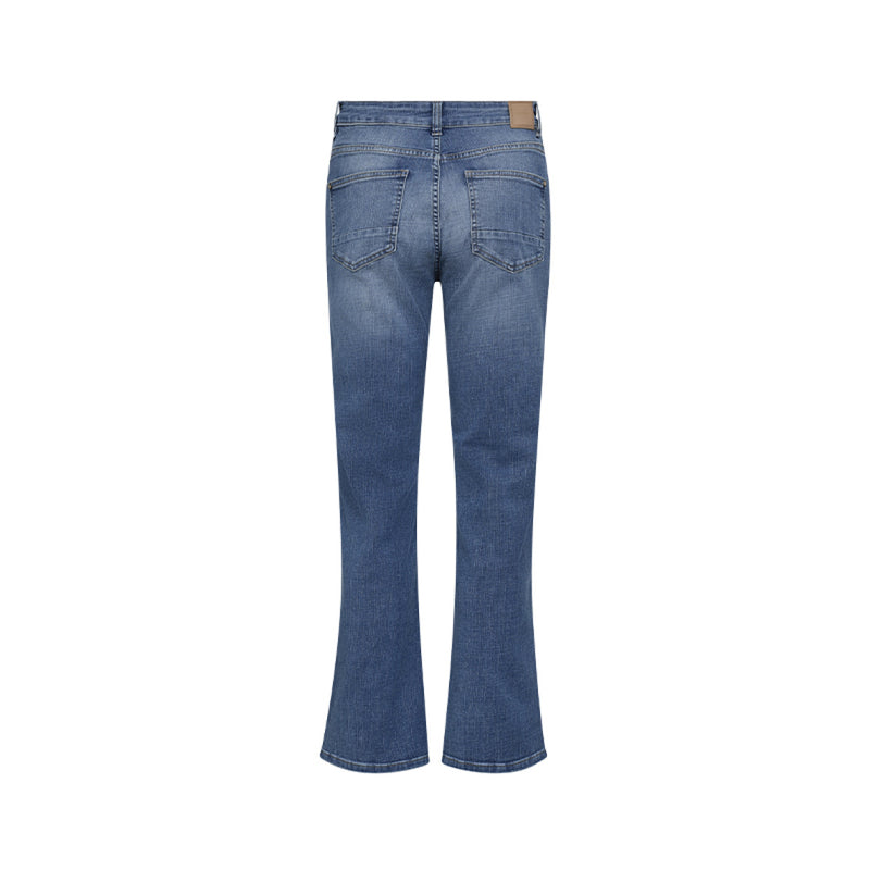 Mos Mosh Smickrande Flare-Jeans Cecilia Perla Blå