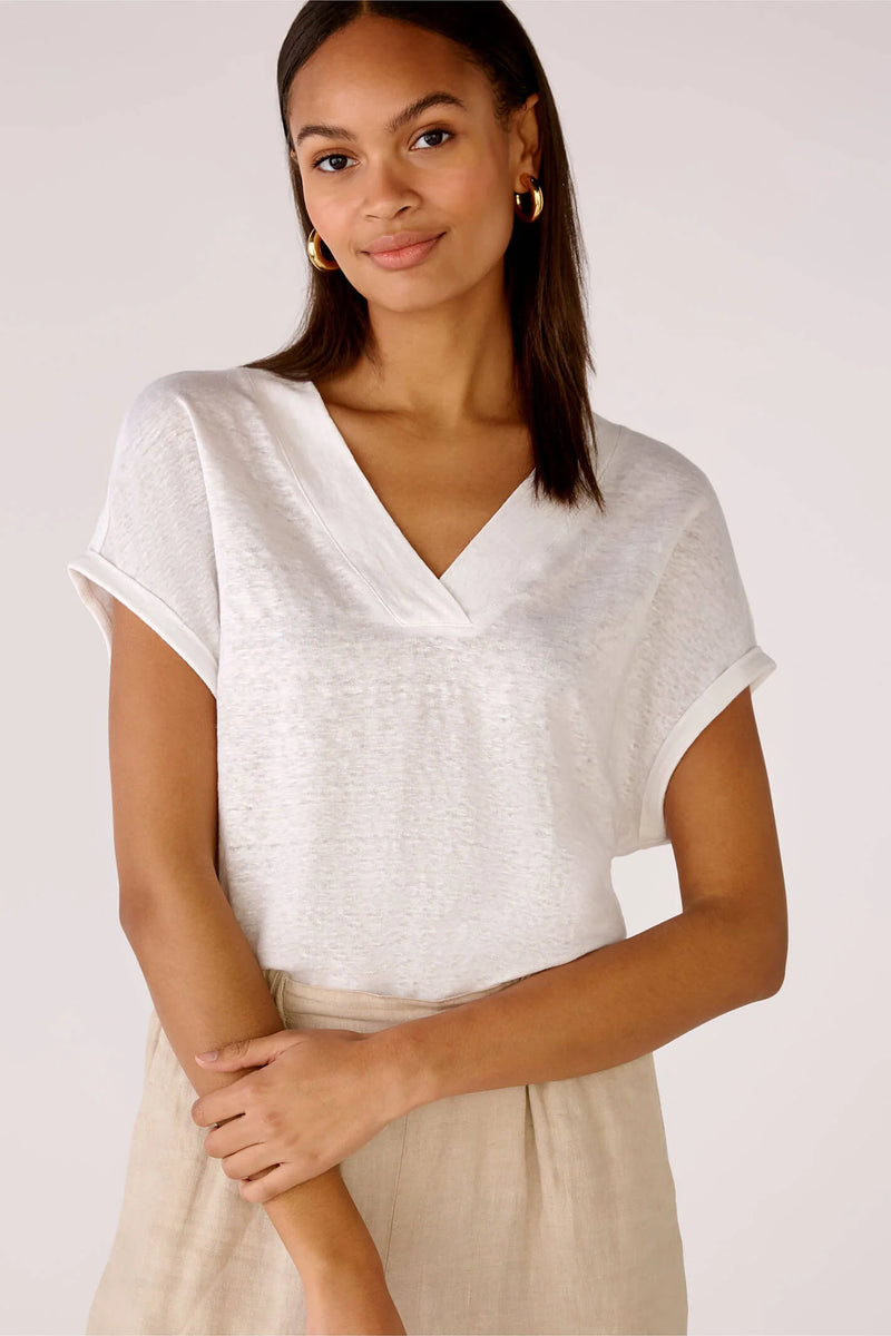 OUI Linne T-Shirt Optic White
