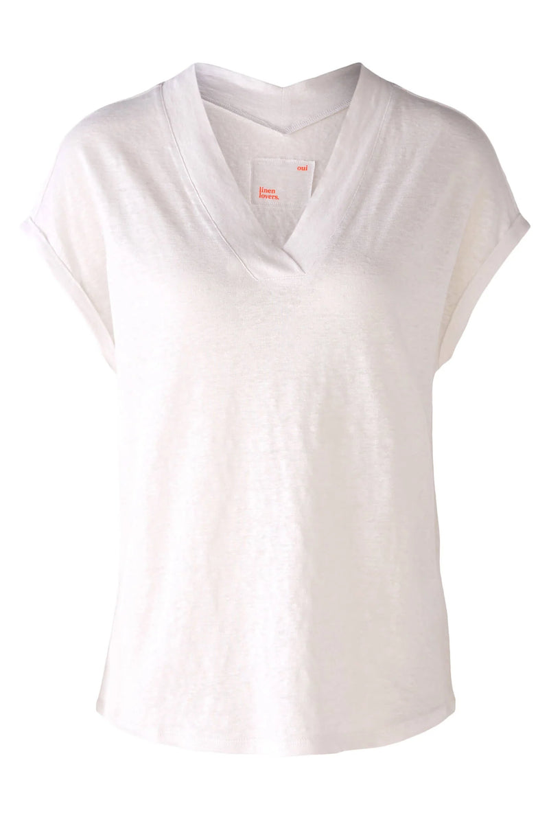 OUI Linne T-Shirt Optic White