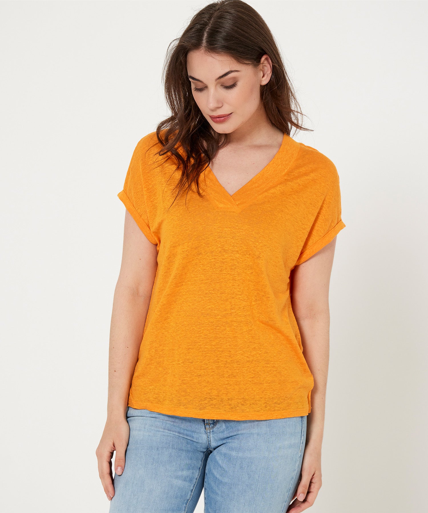 OUI T-shirt Flame Orange