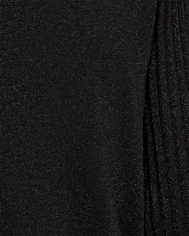 FreeQuent Metallicskimrande Tröja Glitta Svart