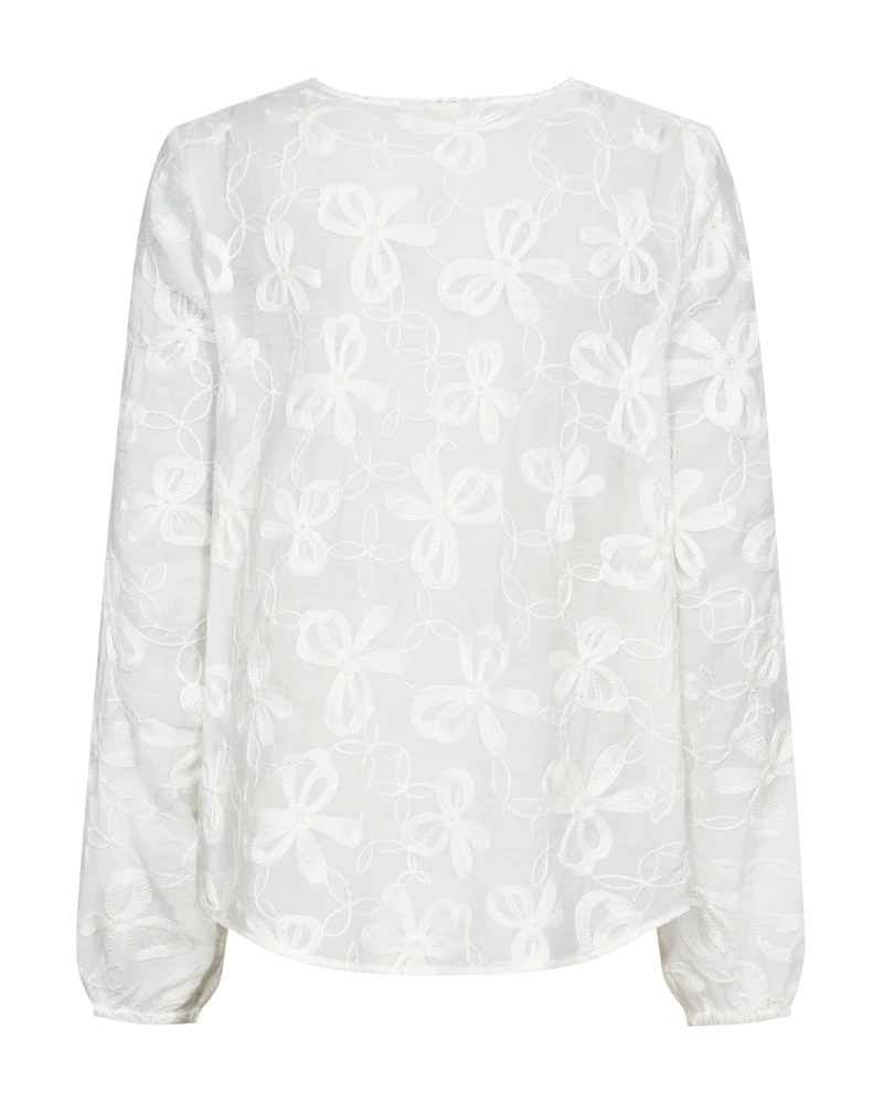 FreeQuent Damskjorta med Broderi Randy Vit