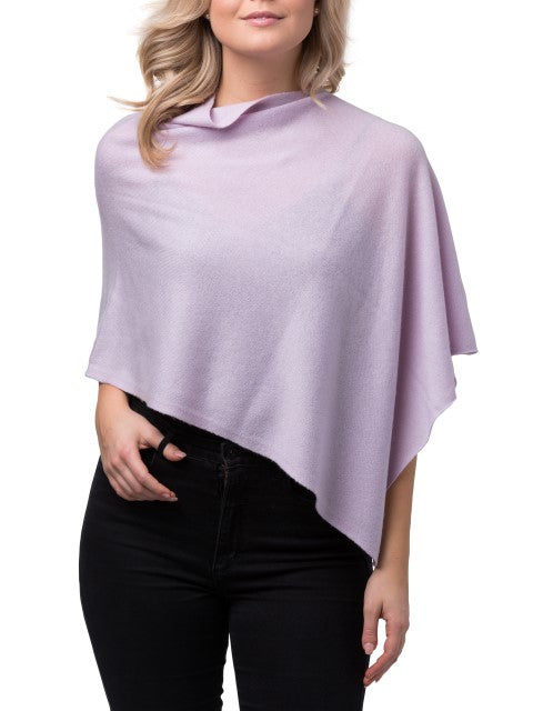 8Design Liten Kashmir Poncho Rosa eller Lila