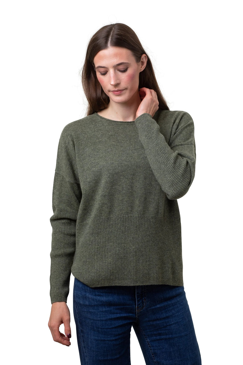 8Design Rib Tröja Olivgrön