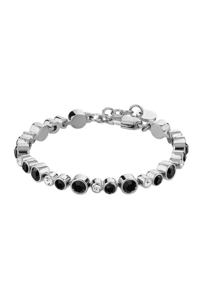 DYRBERG/KERN-Teresia Bracelet SS Black/Crystal