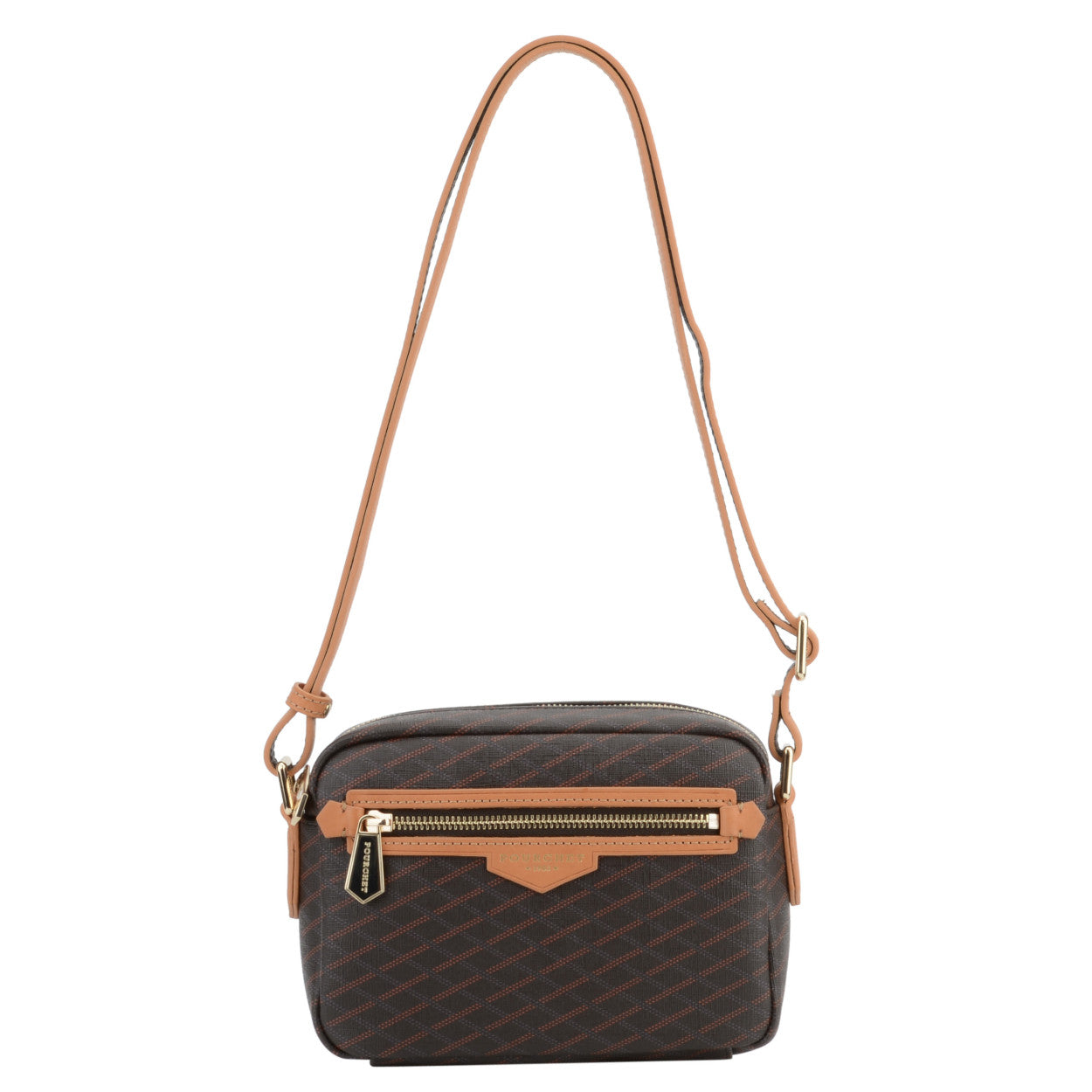 Pourchet Waves Cross Body Väska Brown