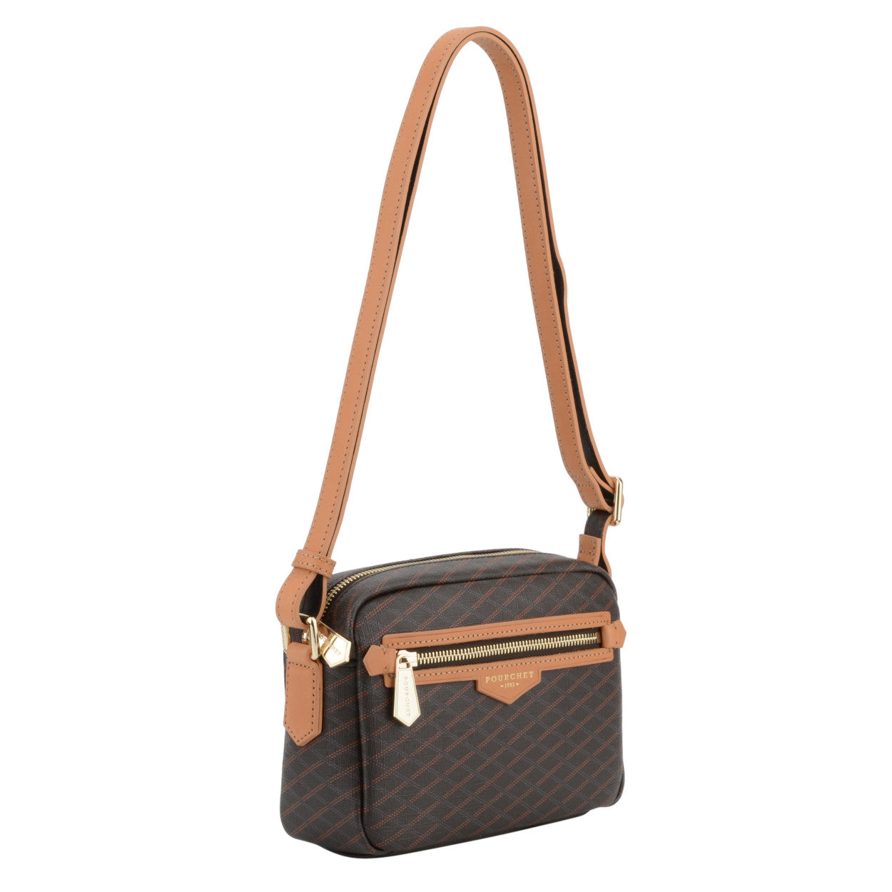 Pourchet Waves Cross Body Väska Brown