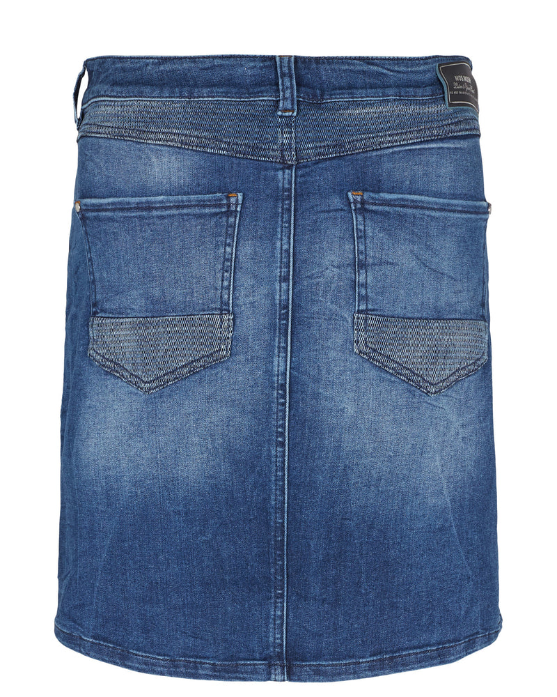 MosMosh Ozzy Winston Jeans Kjol Blue Denim