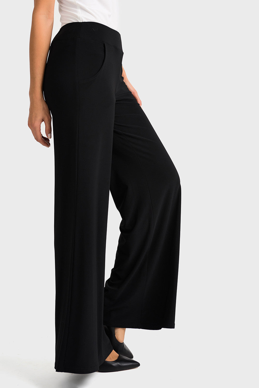 Joseph Ribkoff Wide Leg Jersey Byxor Black