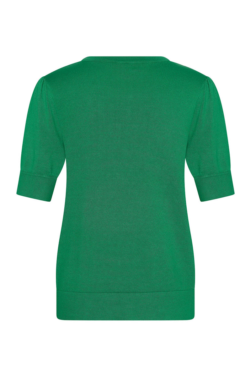 Zilch Stickad Bambu Top med Puff Apple