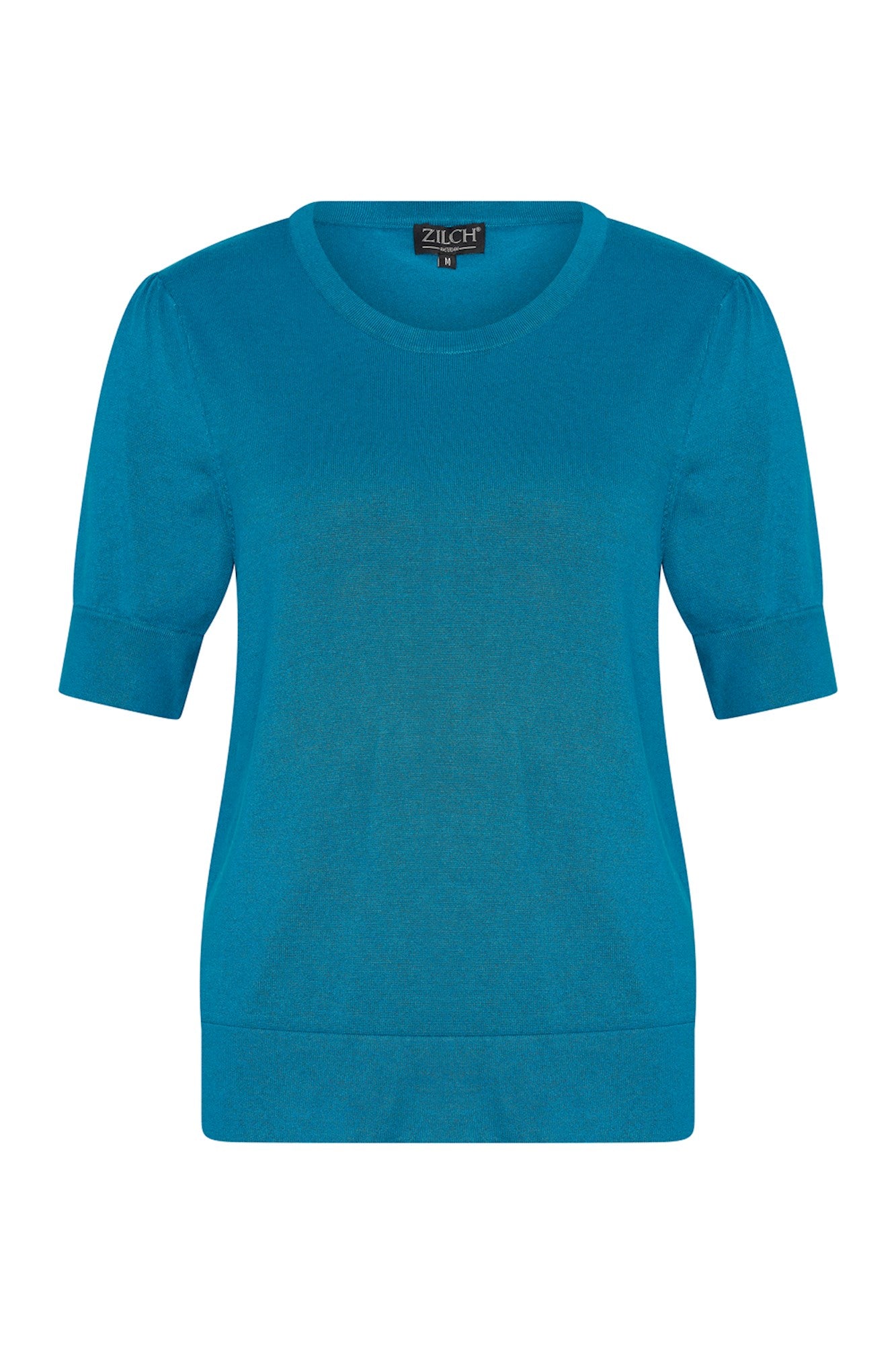 Zilch Stickad Bambu Top med Puff Ocean