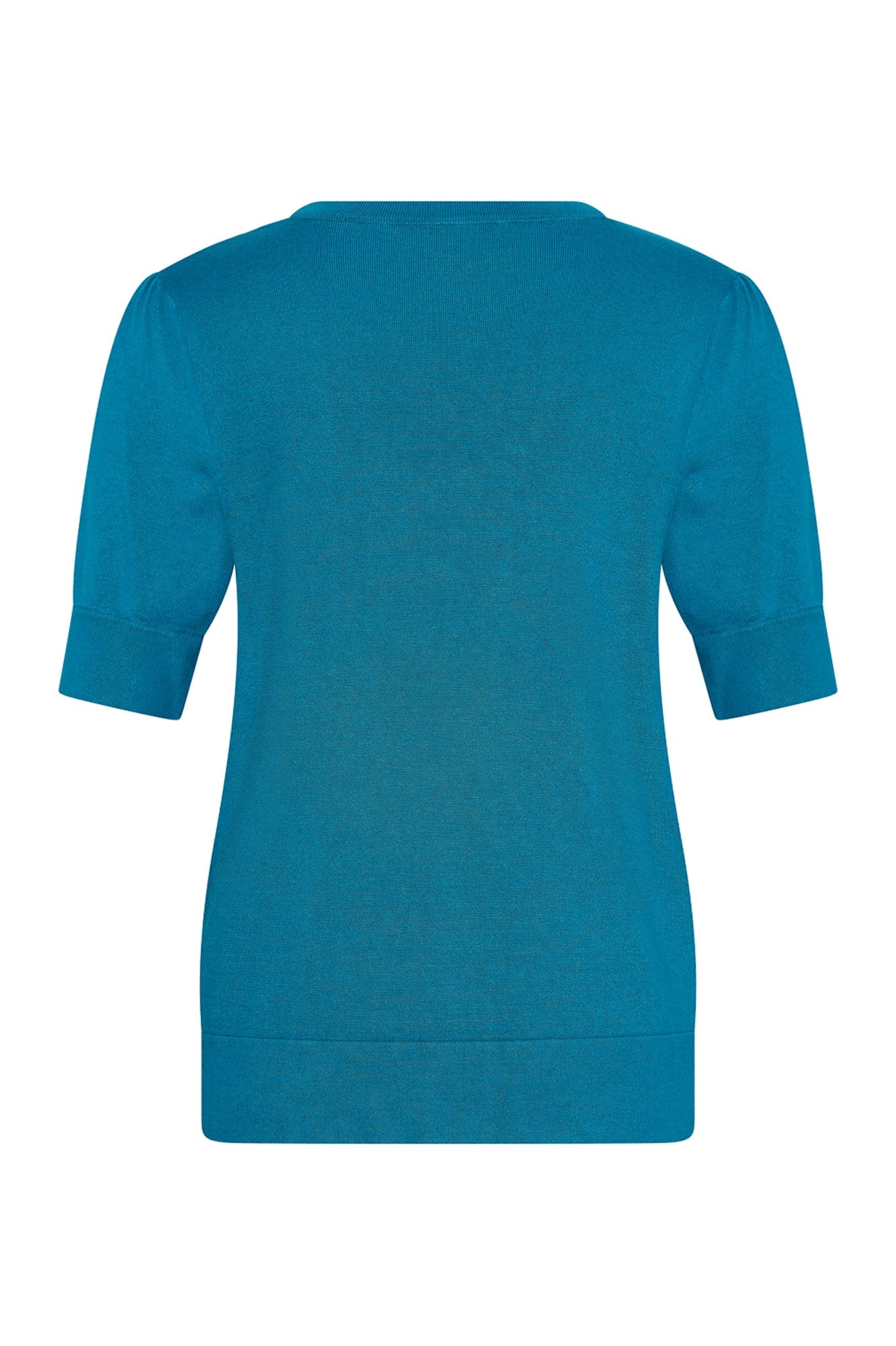 Zilch Stickad Bambu Top med Puff Ocean
