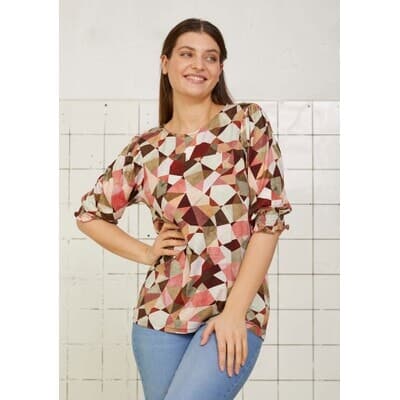 Isay Uda T-Shirt Pink Square