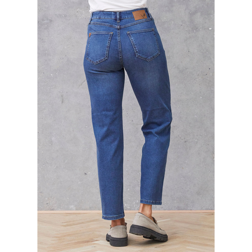 ISAY Lido Raka Långa Jeans Blue Denim