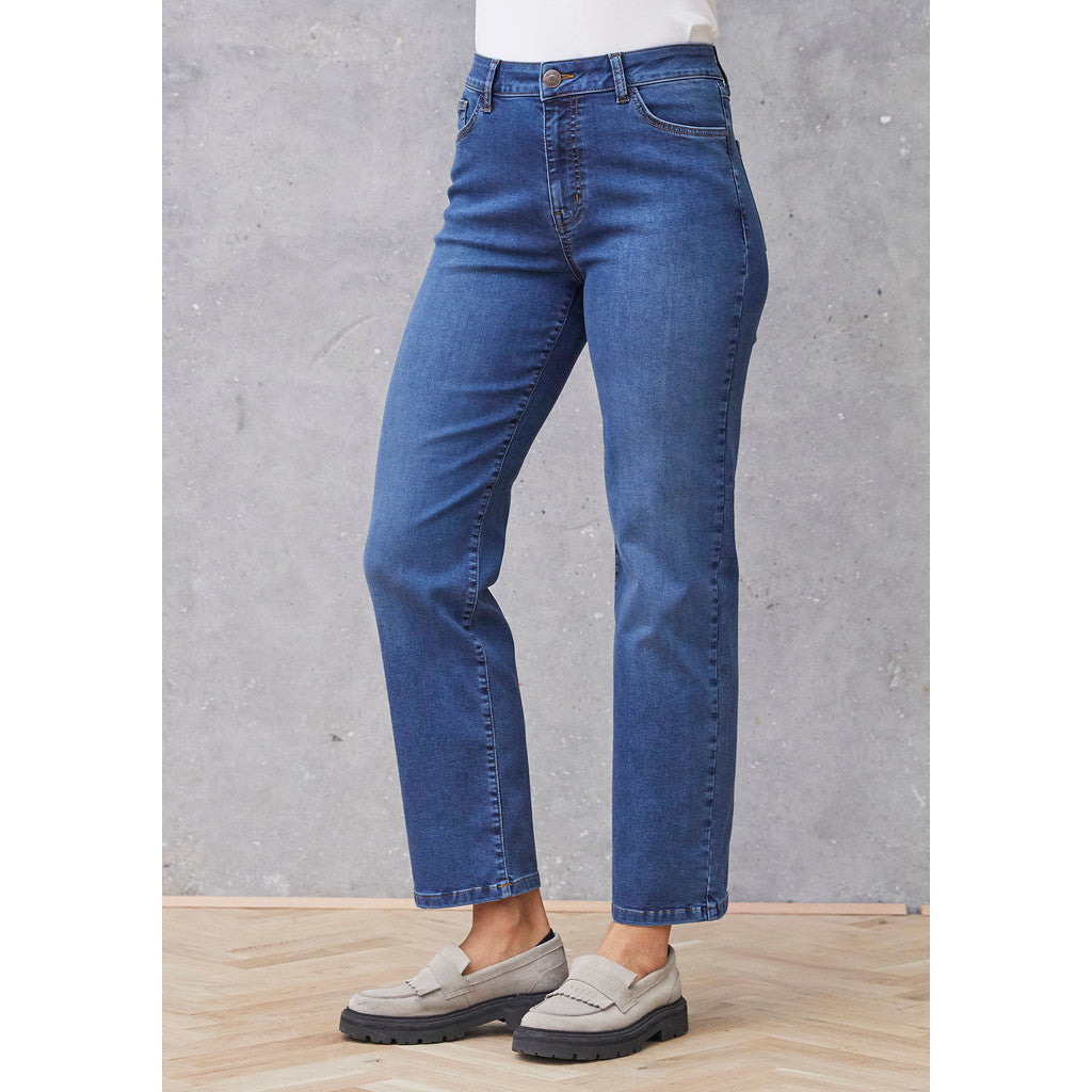 ISAY Lido Raka Långa Jeans Blue Denim