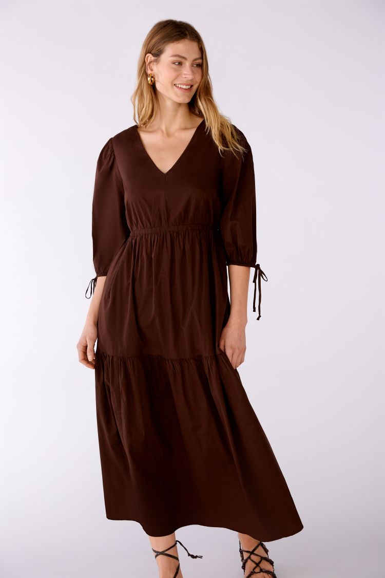 OUI Maxiklänning Brown