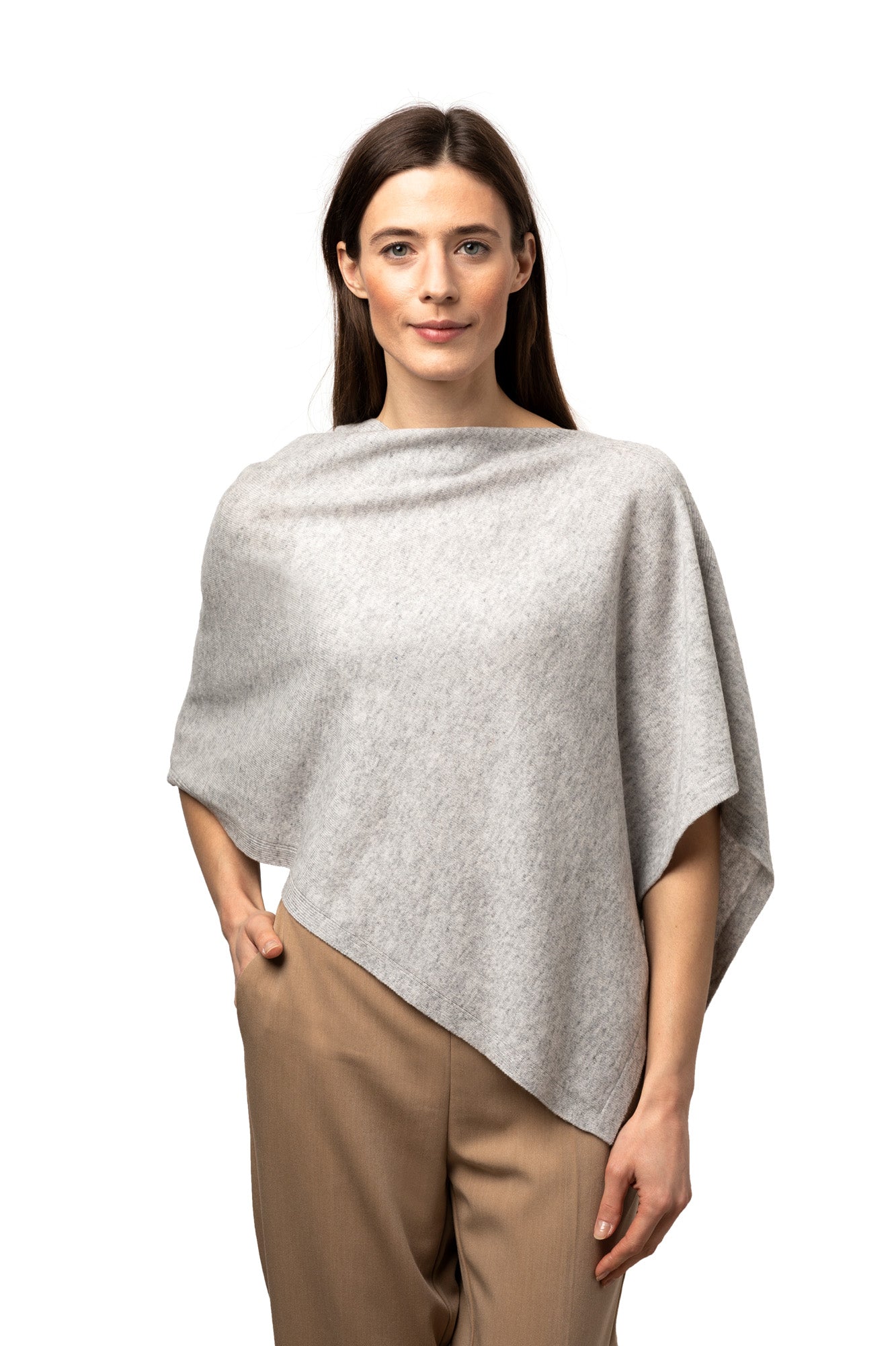 8Design Small Poncho Light Grey