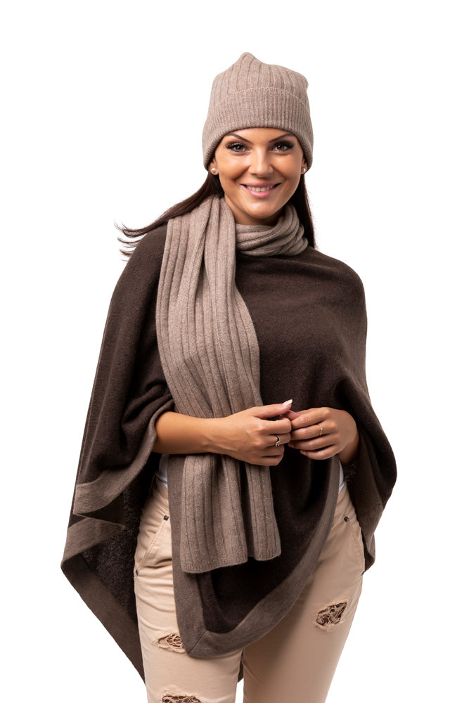 8Design Ribbad Kashmir Halsduk Beige