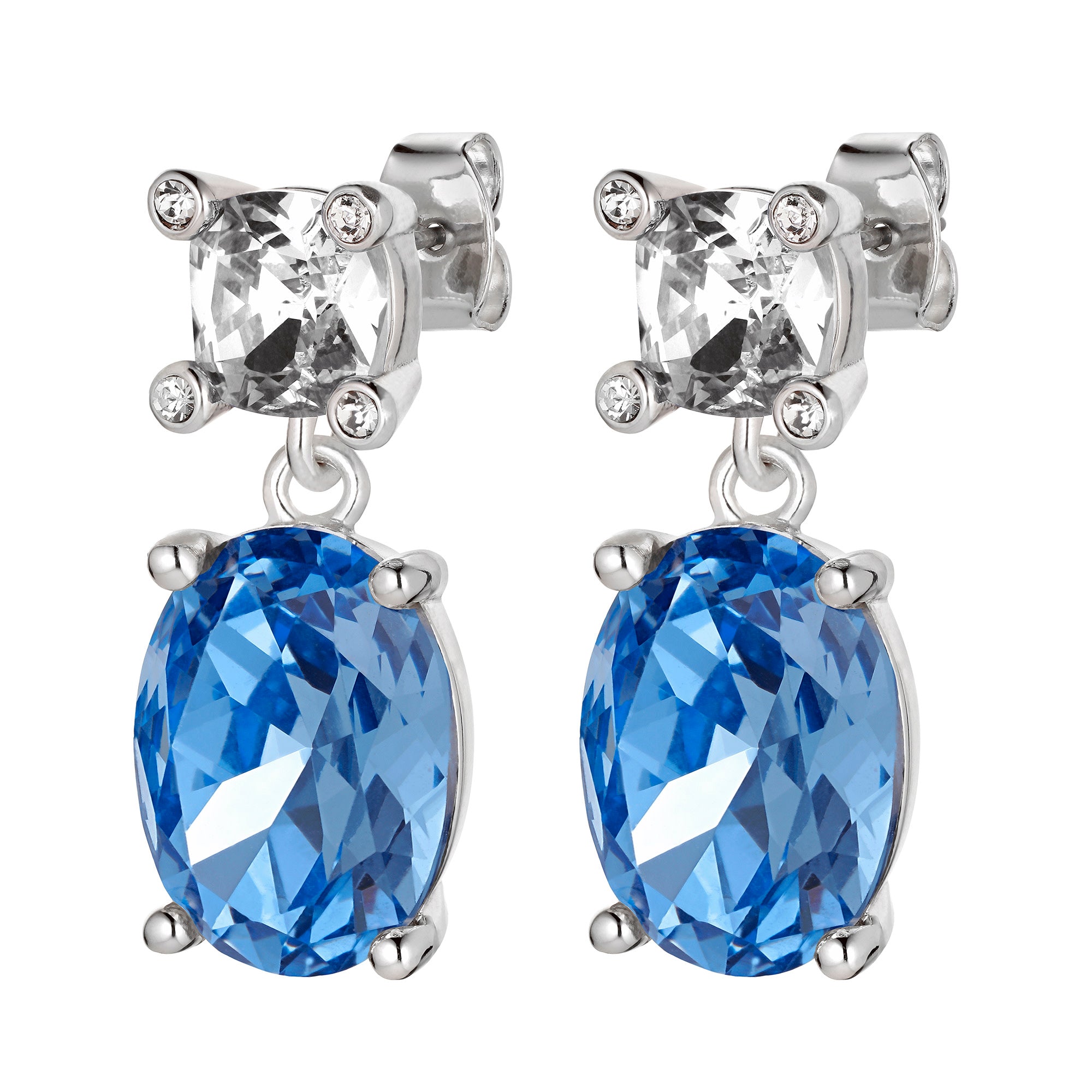 DYRBERG/KERN ÖRHÄNGEN ANTONIA SS LIGHT BLUE/CRYSTAL