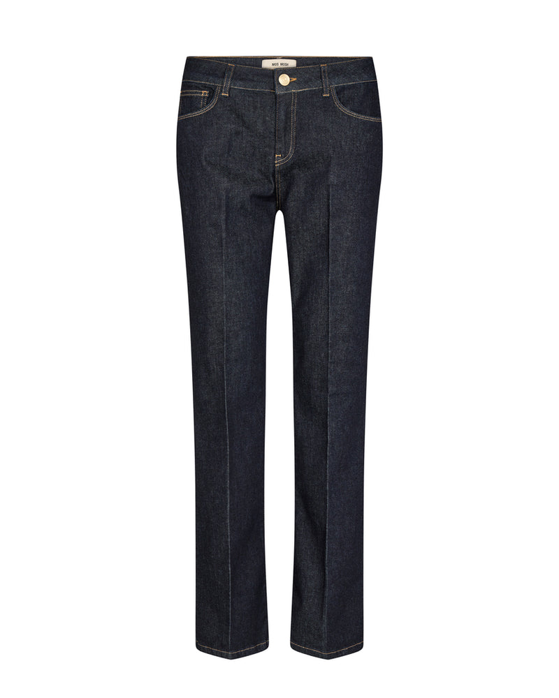 Mos Mosh Cecilia Cover Long Jeans Dark Blue Denim