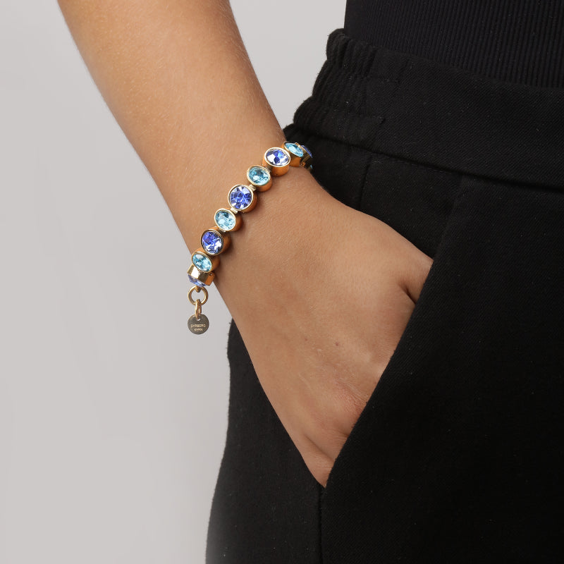DYRBERG/KERN ARMBAND ELAINE SG AQUA BLUE