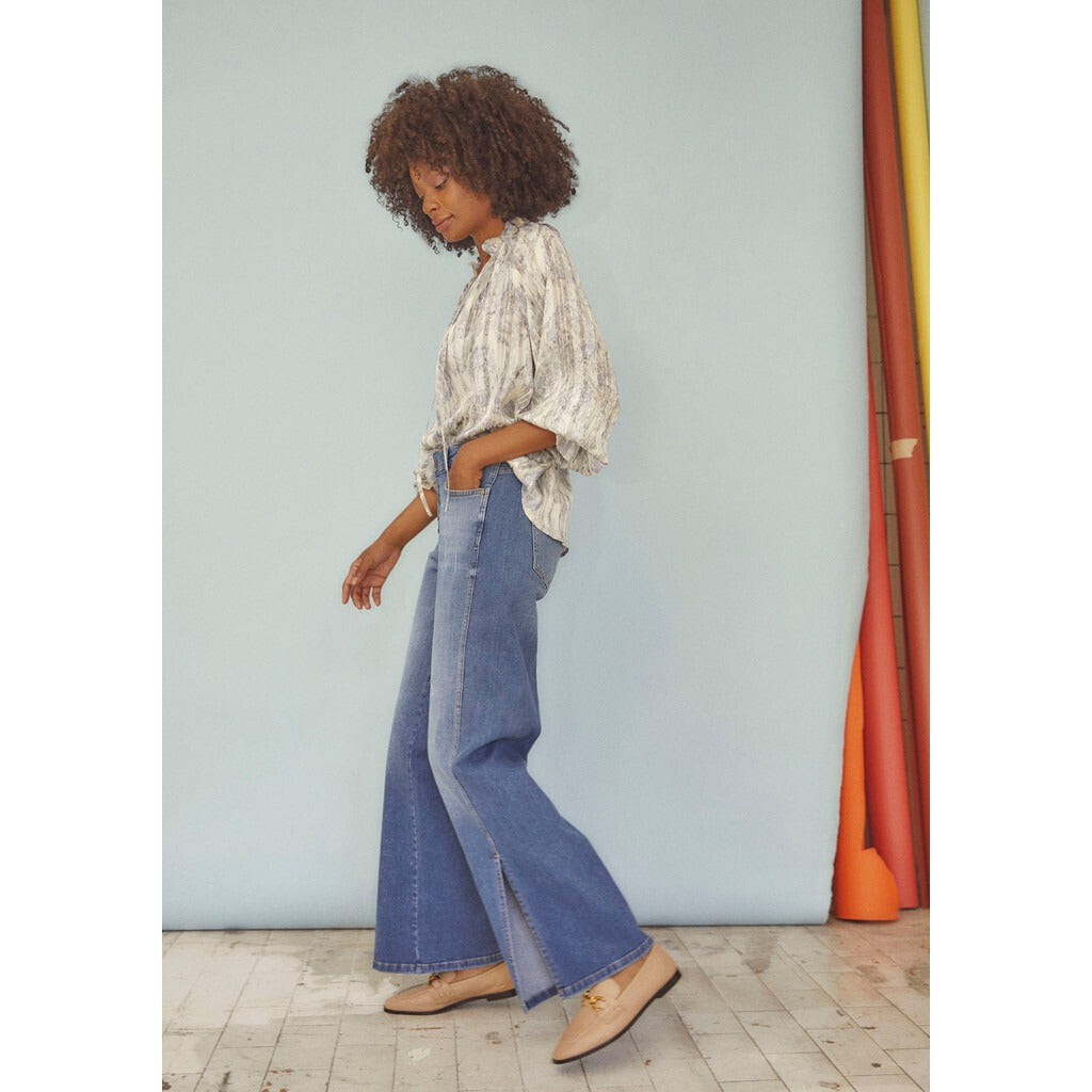 ISAY Bologna Split Jeans Mid Denim