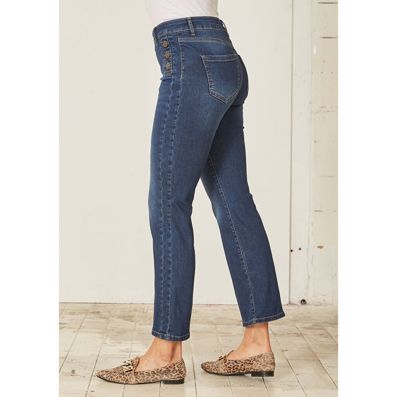 ISAY Como Button Jeans Dark denim