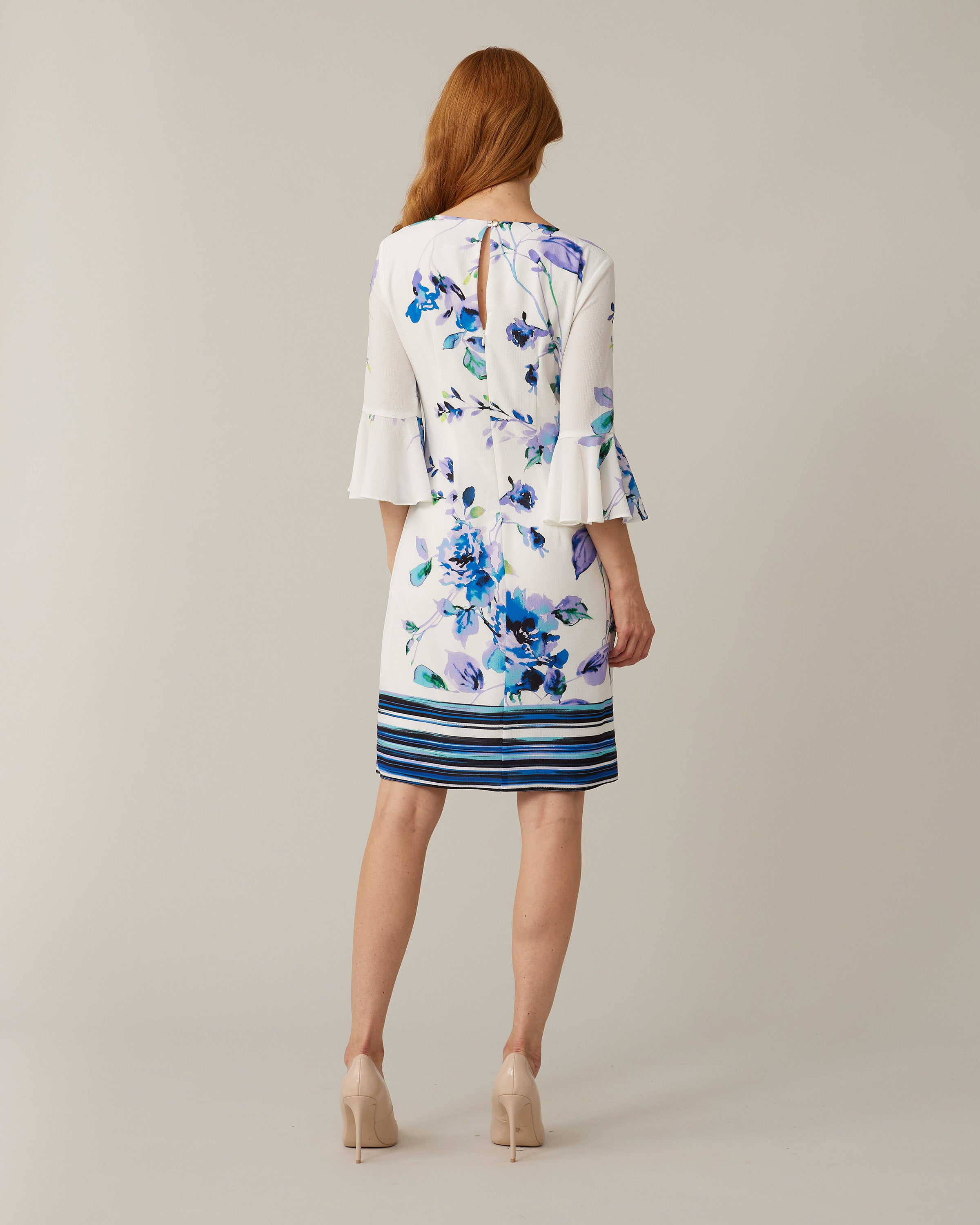 Joseph Ribkoff Klänning Blue White