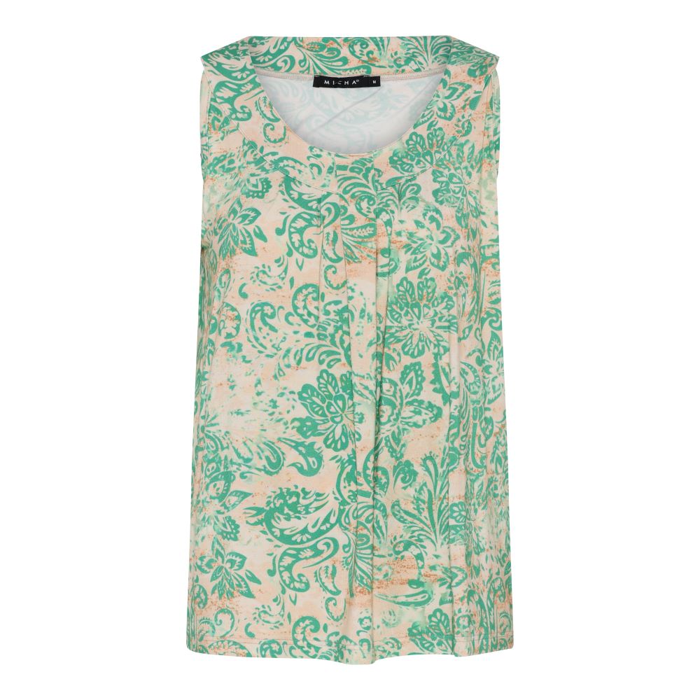 MICHA T-Shirt Summer Paisley Jersey Green print