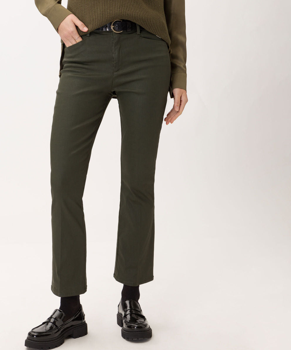 Brax Stil Maron slim chino i belagd denim Clean dark olive