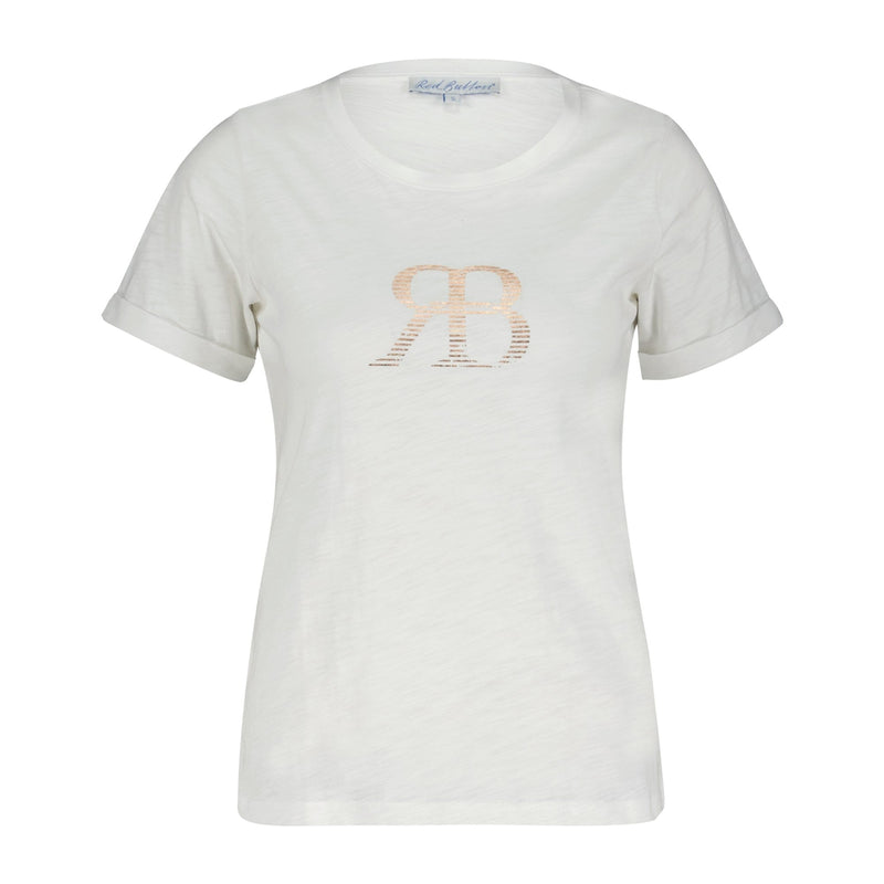 RED BUTTON Tee Temmy RB Foil white