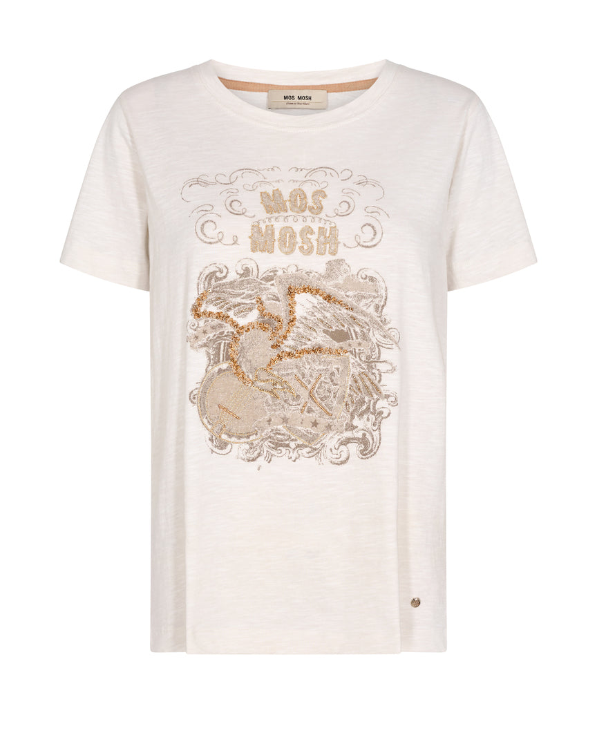 Mos Mosh Sana O-SS Deco T-shirt