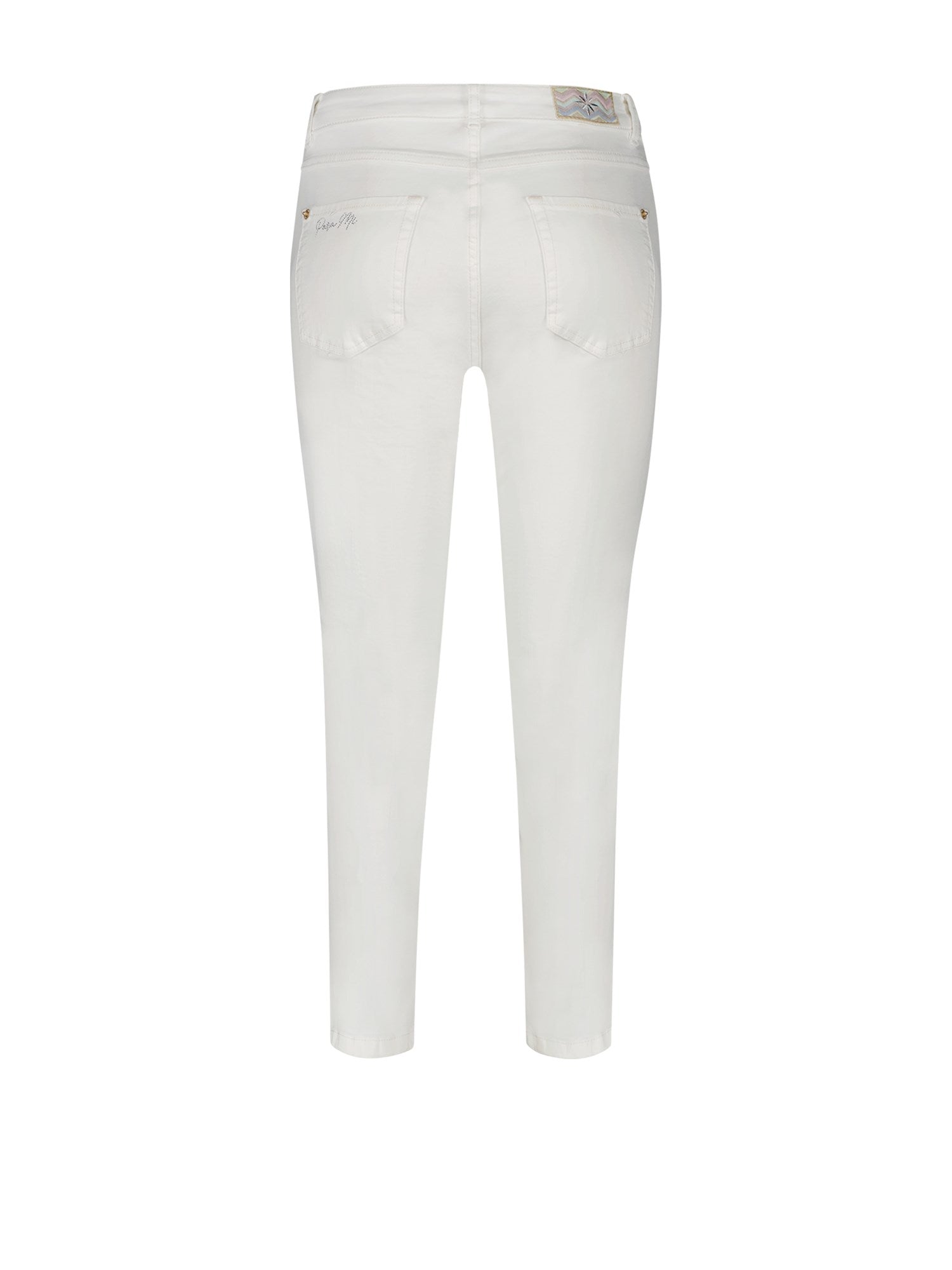 Para Mi Capri Fancy Color Denim Byxor White