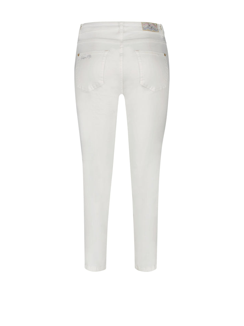 Para Mi Capri Fancy Color Denim Byxor White
