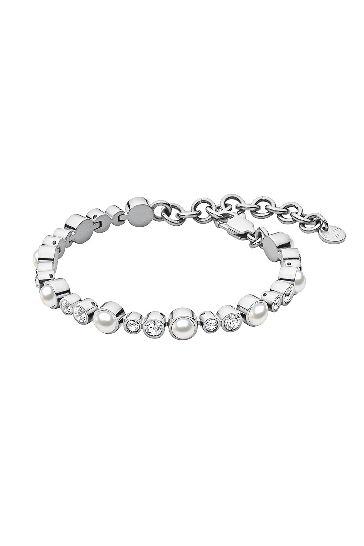 DYRBERG/KERN Armband Sacha SS Vit Pärla