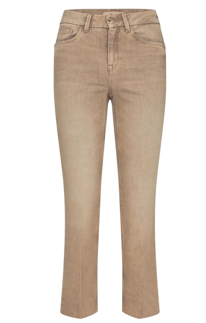 MosMosh Alli Burn Flare Cropped Byxor Olive Grey