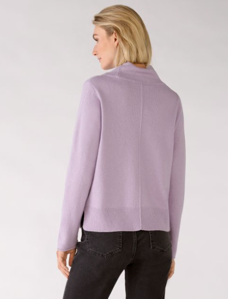 OUI Stickad Tröja Purple