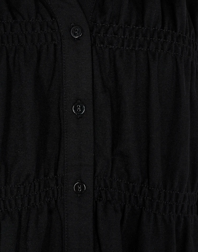 FreeQuent FILAN Blus m. Smock Black