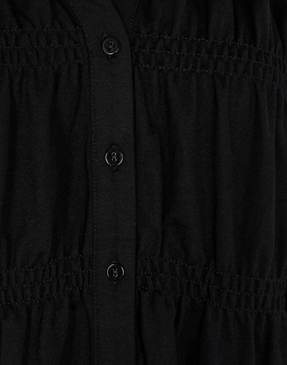 FreeQuent Filan Blus m. Smock Black