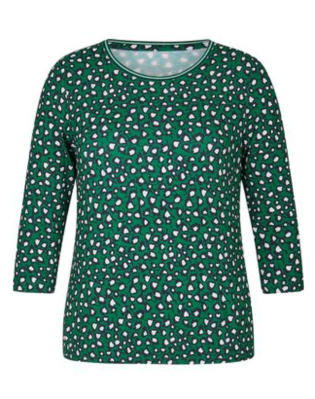 Rabe Mönstrad Top Green