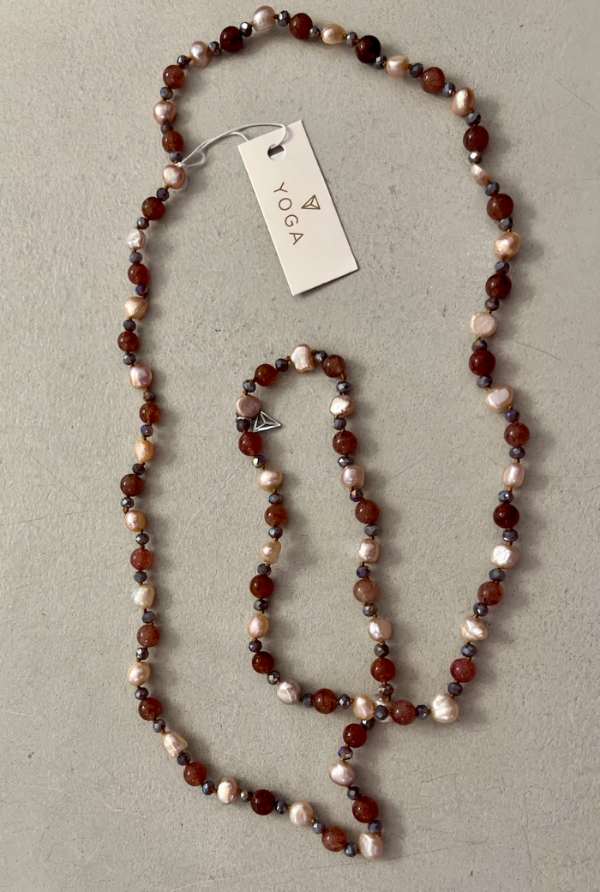 7East Ädelsten Halsband Rosa