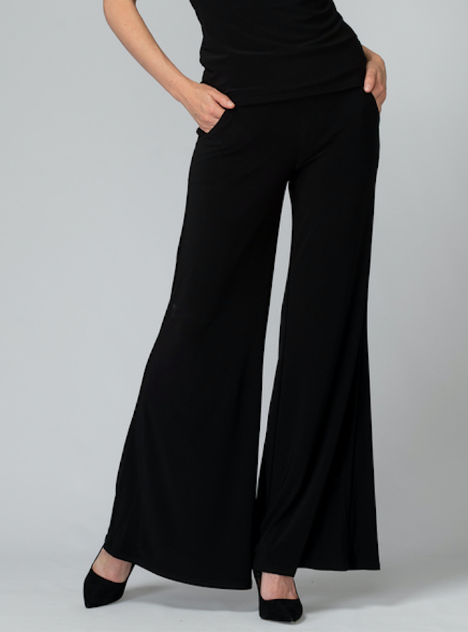 Joseph Ribkoff Wide Leg Jersey Byxor Black
