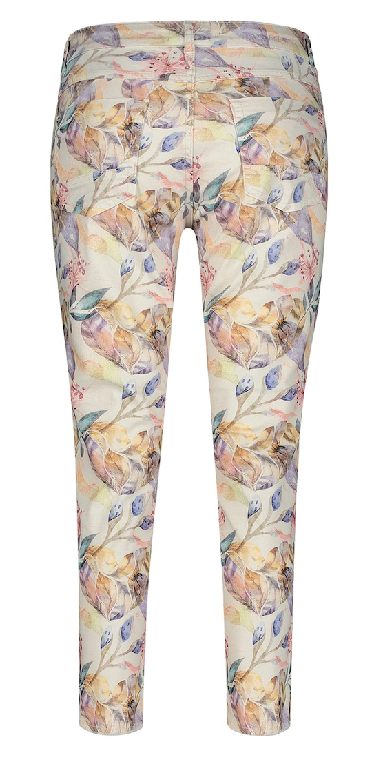 Para Mi Capri Stud Summer Prints Byxor Faded Flower
